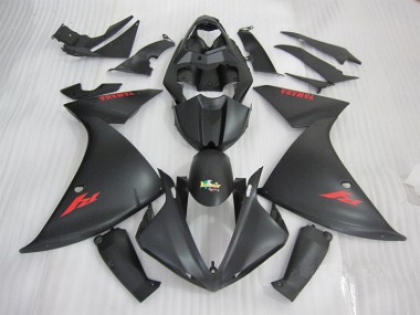 Negro Rojo Kit Completo Carenado Moto Yamaha R1 2009-2011