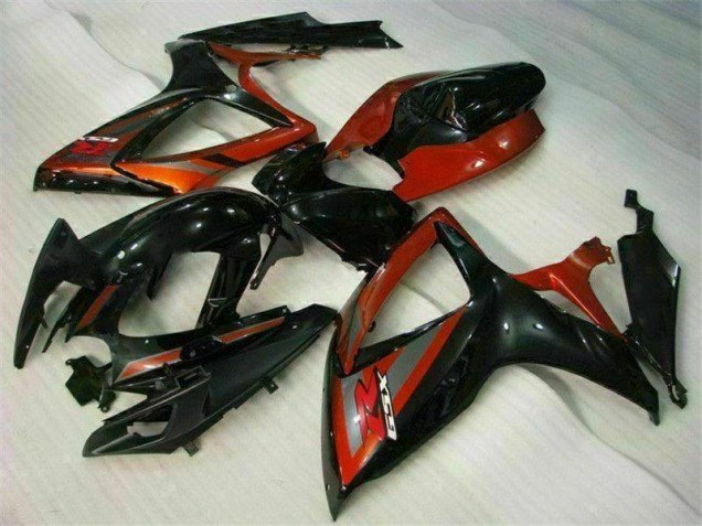 Negro Rojo Kits Carenado Moto Suzuki GSXR 600 / 750 K6 2006-2007 Negro Rojo Kits Carenado Moto Suzuki GSXR 600 / 750 K6 2006-2007