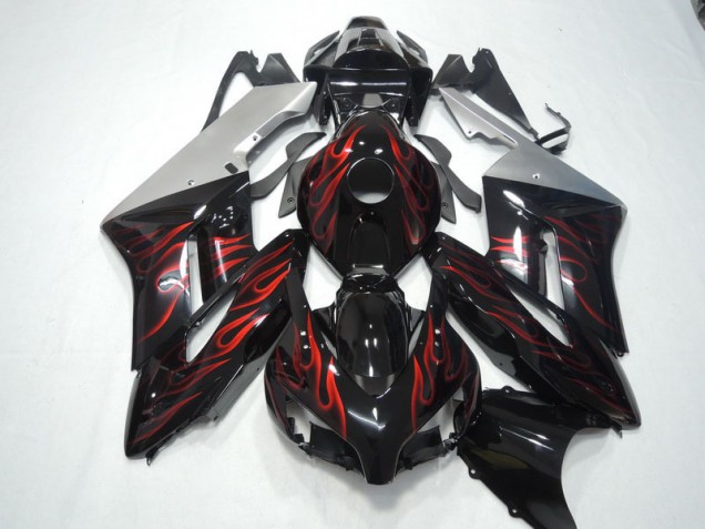 Negro Rojo Llama Kit Carenado Moto Honda CBR 1000 RR 2004-2005 Negro Rojo Llama Kit Carenado Moto Honda CBR 1000 RR 2004-2005