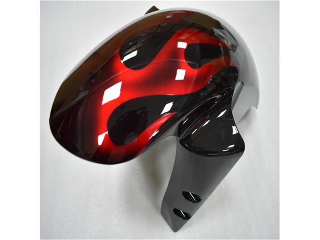 Negro Rojo Llama Plástico Moto Yamaha R6 2003-2005 Negro Rojo Llama Plástico Moto Yamaha R6 2003-2005