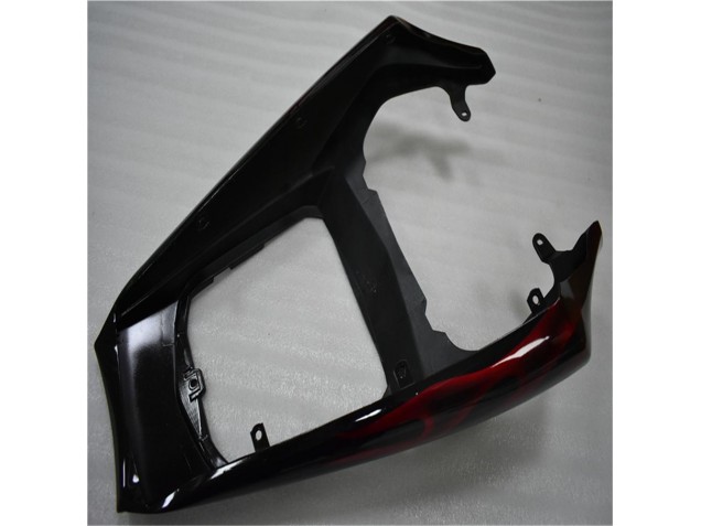 Negro Rojo Llama Plástico Moto Yamaha R6 2003-2005 Negro Rojo Llama Plástico Moto Yamaha R6 2003-2005