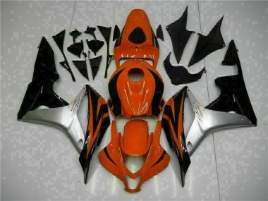 Negro Rojo Plata Carenado Moto Honda CBR 600 RR 2007-2008