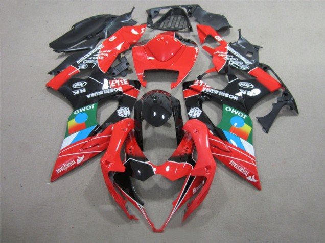 Negro Rojo Verde Carenado Moto Suzuki GSXR 1000 K5 2005-2006 Negro Rojo Verde Carenado Moto Suzuki GSXR 1000 K5 2005-2006
