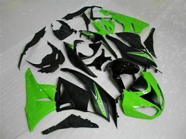 Negro Verde 636 Carenado Moto Kawasaki ZX6R 2009-2012 Negro Verde 636 Carenado Moto Kawasaki ZX6R 2009-2012