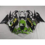 Negro Verde Carenado Moto Kawasaki ZX6R 2019-2023