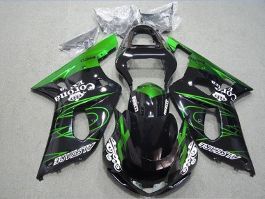 Negro Verde Corona Extra Carenado Moto Suzuki GSXR 600 K1 K2 K3 2001-2003