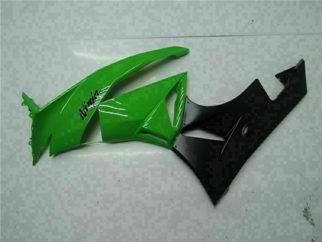 Negro Verde Kit Carenado Inyección Kawasaki ZX6R 2009-2012 Negro Verde Kit Carenado Inyección Kawasaki ZX6R 2009-2012