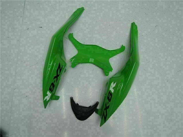 Negro Verde Kit Carenado Inyección Kawasaki ZX6R 2009-2012 Negro Verde Kit Carenado Inyección Kawasaki ZX6R 2009-2012