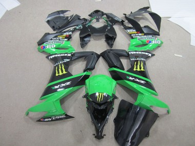 Negro Verde Monster Carenado Moto Kawasaki ZX10R 2008-2010