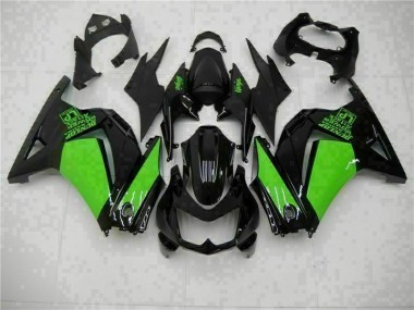 Negro Verde Ninja Carenado Moto Kawasaki EX250 2008-2012