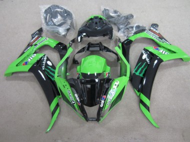 Negro Verde Touch4 Monster Carenado Moto Kawasaki ZX10R 2011-2015