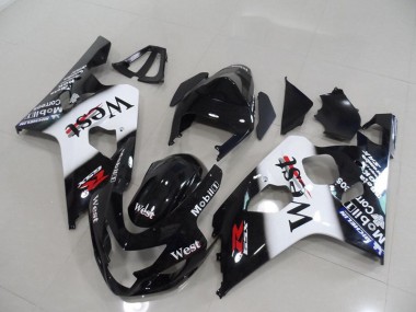 Negro West Carenado Moto Suzuki GSXR 750 K4 2004-2005