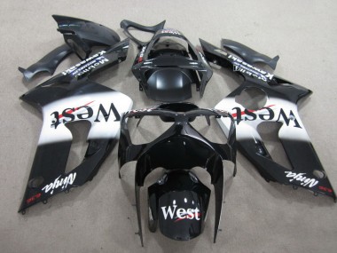 Negro West Ninja 636 Carenado Moto Kawasaki ZX6R 2003-2004