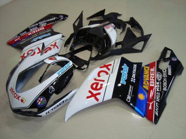 Negro Xerox Carenado Moto Ducati 848 1098 1198 2007-2014
