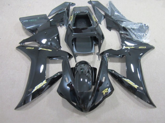 Negro con Oro Calcomanía Carenado Moto Yamaha R1 2002-2003 Negro con Oro Calcomanía Carenado Moto Yamaha R1 2002-2003