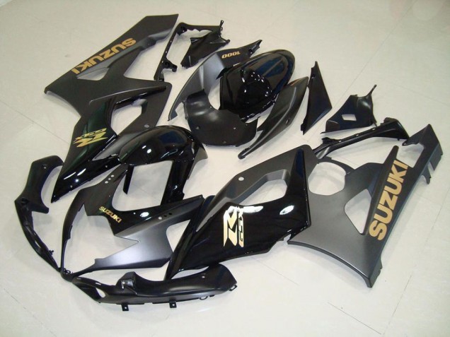 Negro con Oro Calcomanías Carenado Moto Suzuki GSXR 1000 K5 2005-2006 Negro con Oro Calcomanías Carenado Moto Suzuki GSXR 1000 K5 2005-2006