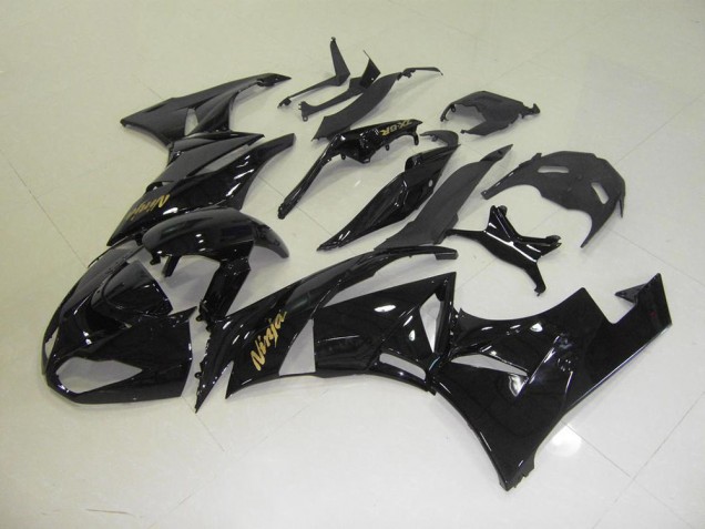 Negro con Oro Pegatinas Carenado Moto Kawasaki ZX6R 2009-2012 Negro con Oro Pegatinas Carenado Moto Kawasaki ZX6R 2009-2012