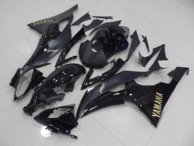 Negro con Oro Pegatinas Carenado Moto Yamaha R6 2008-2016