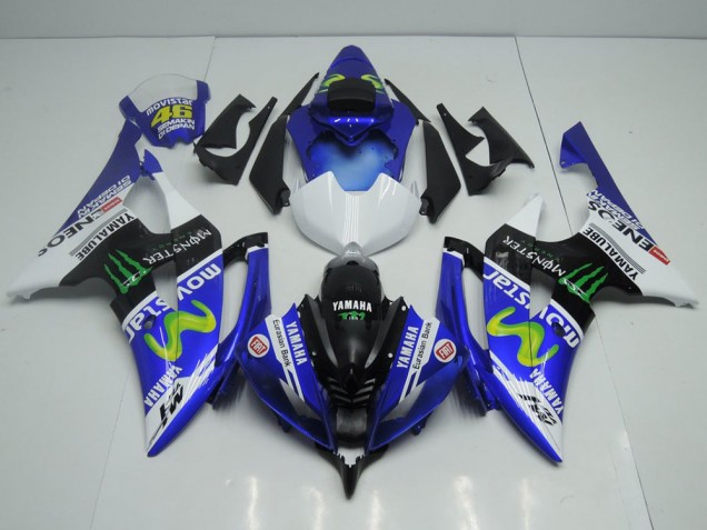 Nuevo Movistar ABS Moto Plástica Yamaha R6 2008-2016 Nuevo Movistar ABS Moto Plástica Yamaha R6 2008-2016