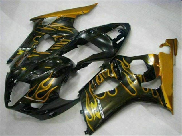 Oro Negro Carenado Moto Suzuki GSXR 1000 K3 2003-2004 Oro Negro Carenado Moto Suzuki GSXR 1000 K3 2003-2004