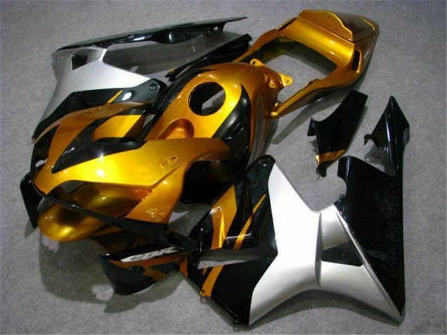 Oro Plata Negro Carenado Moto Honda CBR 600 RR 2003-2004 Oro Plata Negro Carenado Moto Honda CBR 600 RR 2003-2004