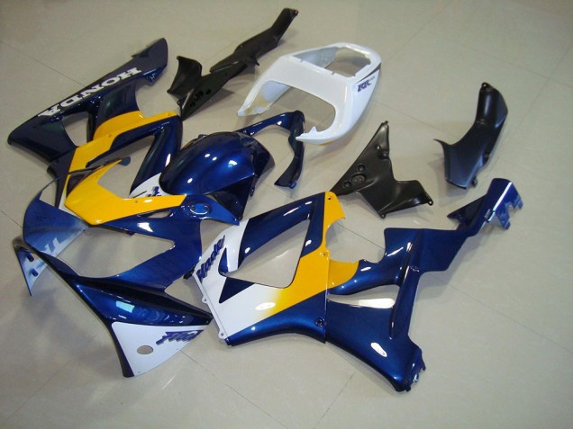 Oscuro Azul Amarillo Blanco Carenado Moto Honda CBR 900 RR 929 2000-2001 Oscuro Azul Amarillo Blanco Carenado Moto Honda CBR 900 RR 929 2000-2001