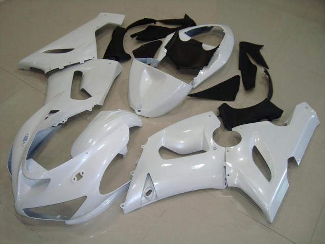 Oscuro Blanco Perla Carenado Moto Kawasaki ZX6R 2005-2006 Oscuro Blanco Perla Carenado Moto Kawasaki ZX6R 2005-2006