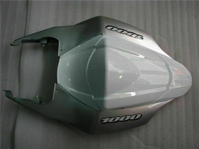Plata Blanco Carenado Moto Suzuki GSXR 1000 K7 2007-2008 Plata Blanco Carenado Moto Suzuki GSXR 1000 K7 2007-2008