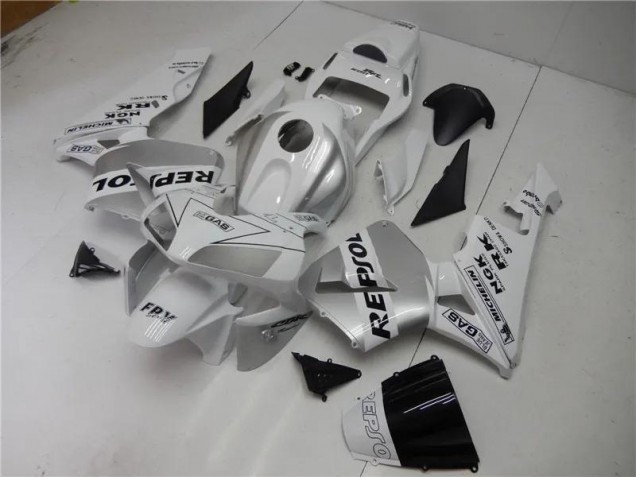 Plata Blanco Negro Repsol Carenado Moto Honda CBR 600 RR 2003-2004 Plata Blanco Negro Repsol Carenado Moto Honda CBR 600 RR 2003-2004