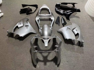 Plata Brillante Negro Carenado & Plástico Moto Kawasaki ZX9R 2002-2003