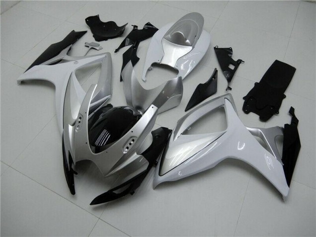 Plata Kit ABS Carenado Motocicleta Suzuki GSXR 600 / 750 K6 2006-2007 Plata Kit ABS Carenado Motocicleta Suzuki GSXR 600 / 750 K6 2006-2007