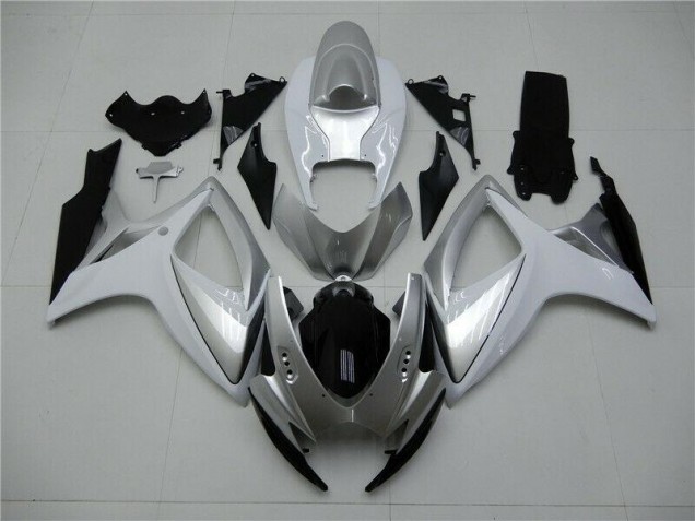 Plata Kit ABS Carenado Motocicleta Suzuki GSXR 600 / 750 K6 2006-2007 Plata Kit ABS Carenado Motocicleta Suzuki GSXR 600 / 750 K6 2006-2007