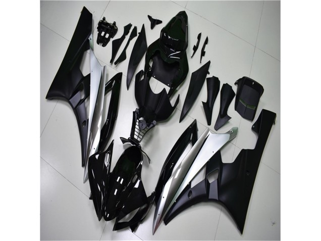 Plata Negro Carenado Moto & Plástico Yamaha R6 2006-2007 Plata Negro Carenado Moto & Plástico Yamaha R6 2006-2007