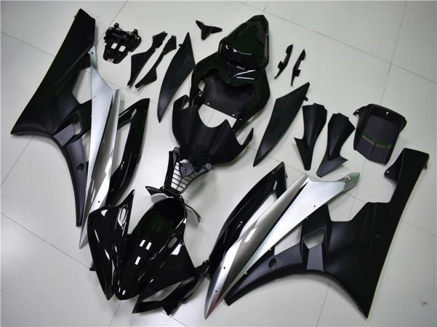 Plata Negro Carenado Moto & Plástico Yamaha R6 2006-2007 Plata Negro Carenado Moto & Plástico Yamaha R6 2006-2007