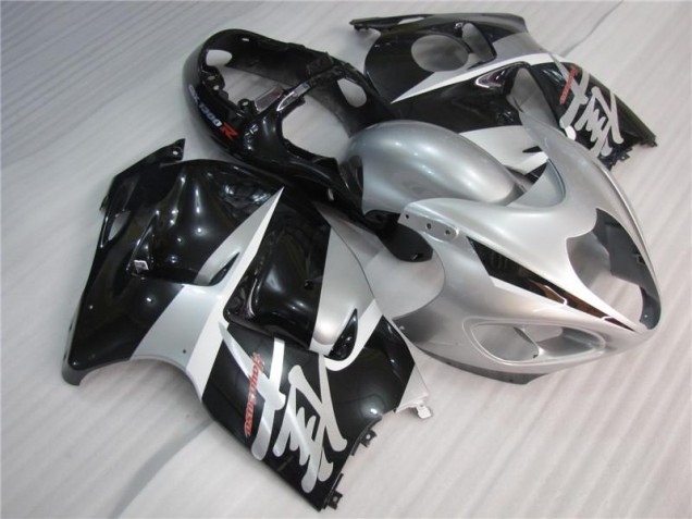 Plata Negro Carenado Moto Suzuki GSXR 1300 Hayabusa 1996-2007 Plata Negro Carenado Moto Suzuki GSXR 1300 Hayabusa 1996-2007