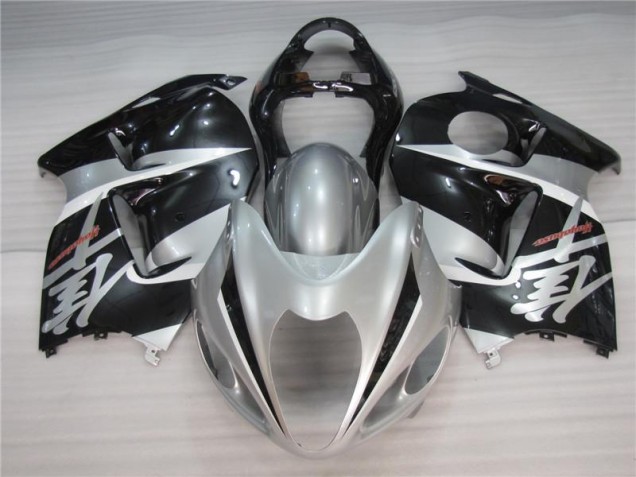 Plata Negro Carenado Moto Suzuki GSXR 1300 Hayabusa 1996-2007 Plata Negro Carenado Moto Suzuki GSXR 1300 Hayabusa 1996-2007