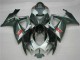 Plata Negro Carenado Moto Suzuki GSXR 600 / 750 K6 2006-2007 Plata Negro Carenado Moto Suzuki GSXR 600 / 750 K6 2006-2007