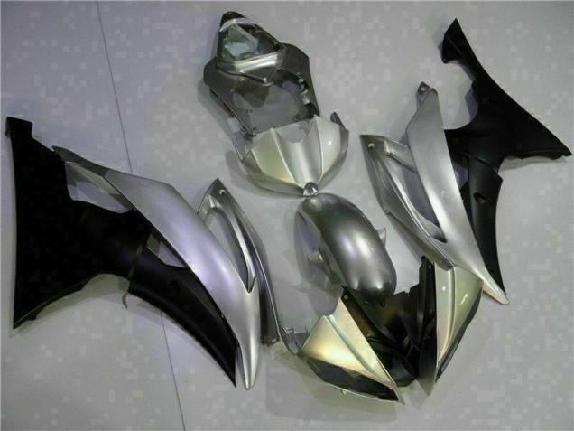 Plata Negro Carenado Moto Yamaha R6 2008-2016 Plata Negro Carenado Moto Yamaha R6 2008-2016