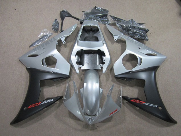 Plata Negro Carenados Moto Yamaha R6 2003-2005
