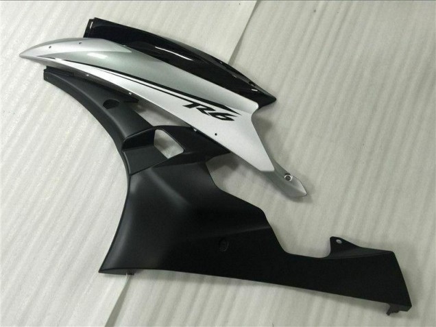 Plata Negro Inyección Kit Carenado Moto Yamaha R6 2006-2007 Plata Negro Inyección Kit Carenado Moto Yamaha R6 2006-2007