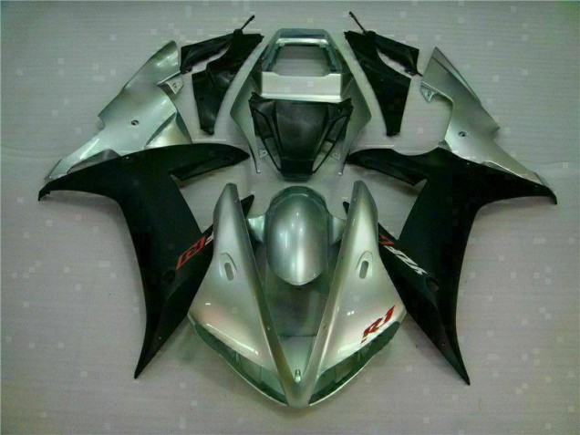 Plata Negro Kits Carenado Moto Yamaha R1 2002-2003 Plata Negro Kits Carenado Moto Yamaha R1 2002-2003