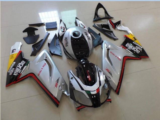 Plata Negro Rojo Carenado Moto Aprilia RS 125 2006-2011 Plata Negro Rojo Carenado Moto Aprilia RS 125 2006-2011
