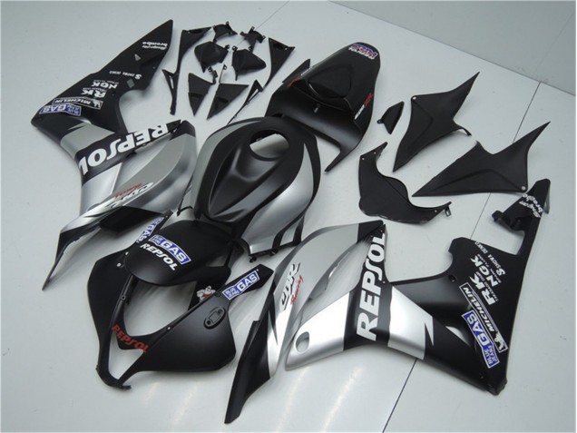Plata Repsol Negro Carenado Moto Honda CBR 600 RR 2007-2008 Plata Repsol Negro Carenado Moto Honda CBR 600 RR 2007-2008