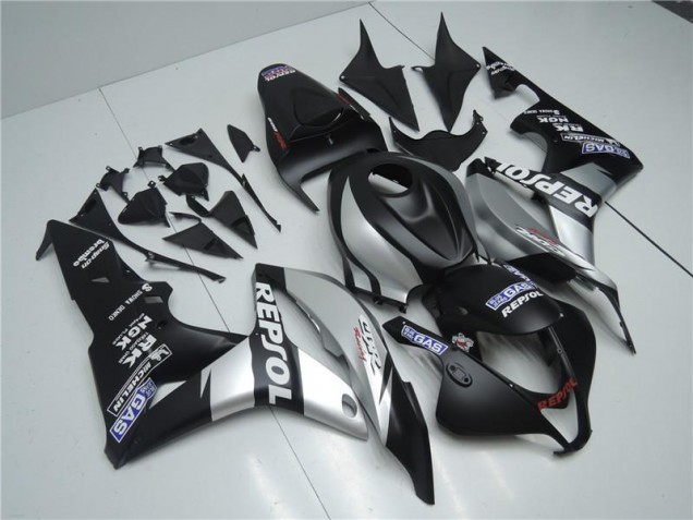 Plata Repsol Negro Carenado Moto Honda CBR 600 RR 2007-2008 Plata Repsol Negro Carenado Moto Honda CBR 600 RR 2007-2008