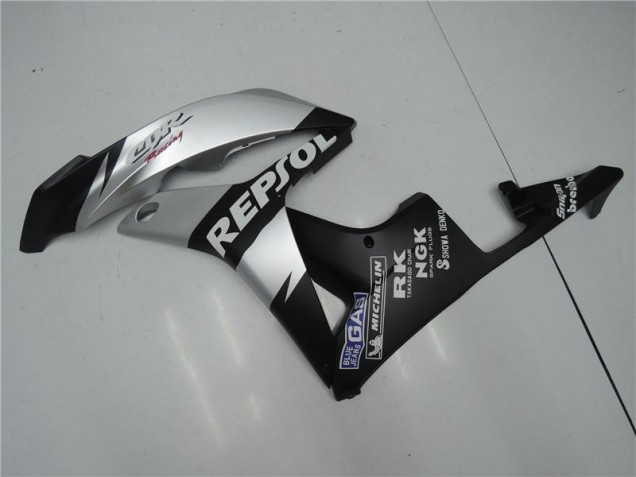 Plata Repsol Negro Carenado Moto Honda CBR 600 RR 2007-2008 Plata Repsol Negro Carenado Moto Honda CBR 600 RR 2007-2008