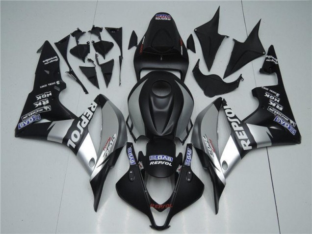 Plata Repsol Negro Carenado Moto Honda CBR 600 RR 2007-2008 Plata Repsol Negro Carenado Moto Honda CBR 600 RR 2007-2008