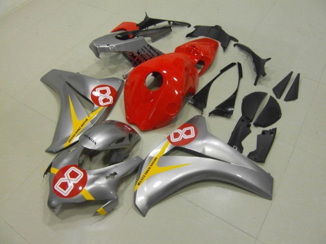 Plata Rojo 8 Carenado Moto Honda CBR 1000 RR 2008-2011 Plata Rojo 8 Carenado Moto Honda CBR 1000 RR 2008-2011