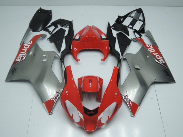 Plata & Rojo Carenado Moto Aprilia RSV 1000 2003-2006 Plata & Rojo Carenado Moto Aprilia RSV 1000 2003-2006