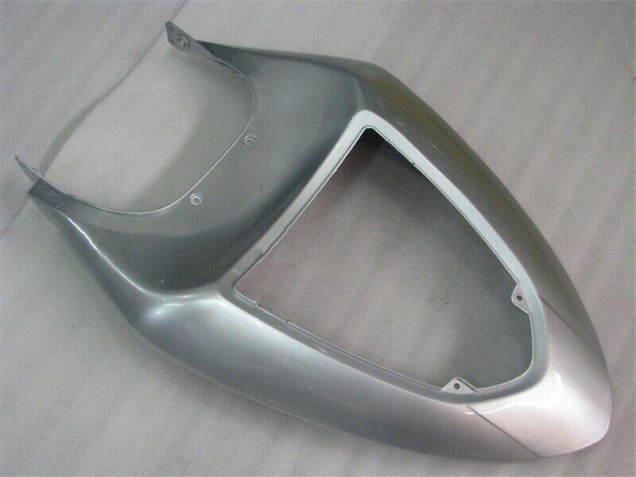 Plata Rojo Llamas Carenado Moto Kawasaki ZX6R 2005-2006 Plata Rojo Llamas Carenado Moto Kawasaki ZX6R 2005-2006
