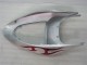 Plata Rojo Llamas Carenado Moto Kawasaki ZX6R 2005-2006 Plata Rojo Llamas Carenado Moto Kawasaki ZX6R 2005-2006